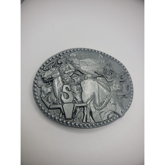Belt Buckle Zee Series Metal Tone Cowboy Rancher Horse Bull Ride - Picture 13 of 13